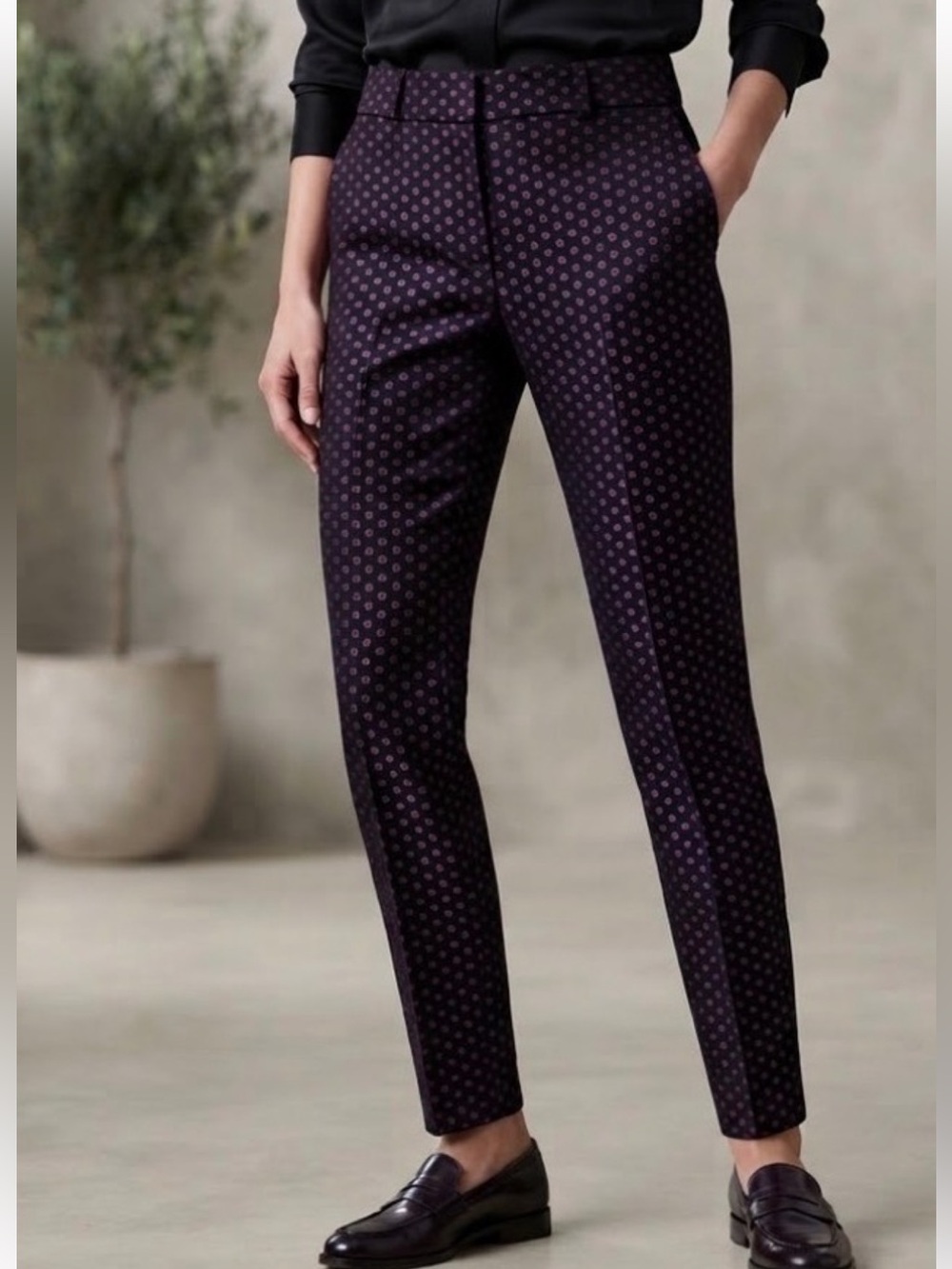 NWT J. Crew City Fit Skimmer Pants Polkadot 4
